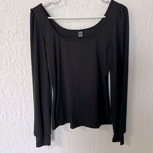 Shein long sleeves black top